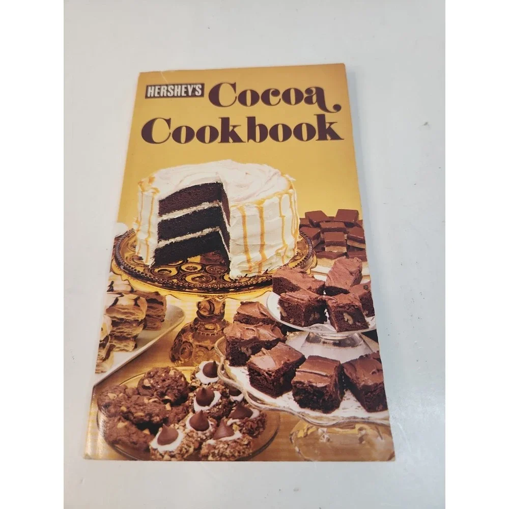 Vintage 1979 Hershey's Cocoa Cookbook Yellow Cover Retro Chocolate Recipes Good